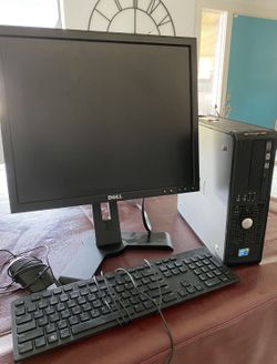 Dell Computer Moniter And Keyboard And Mouse 