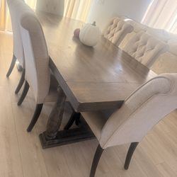 Dining Table  6 Chairs 