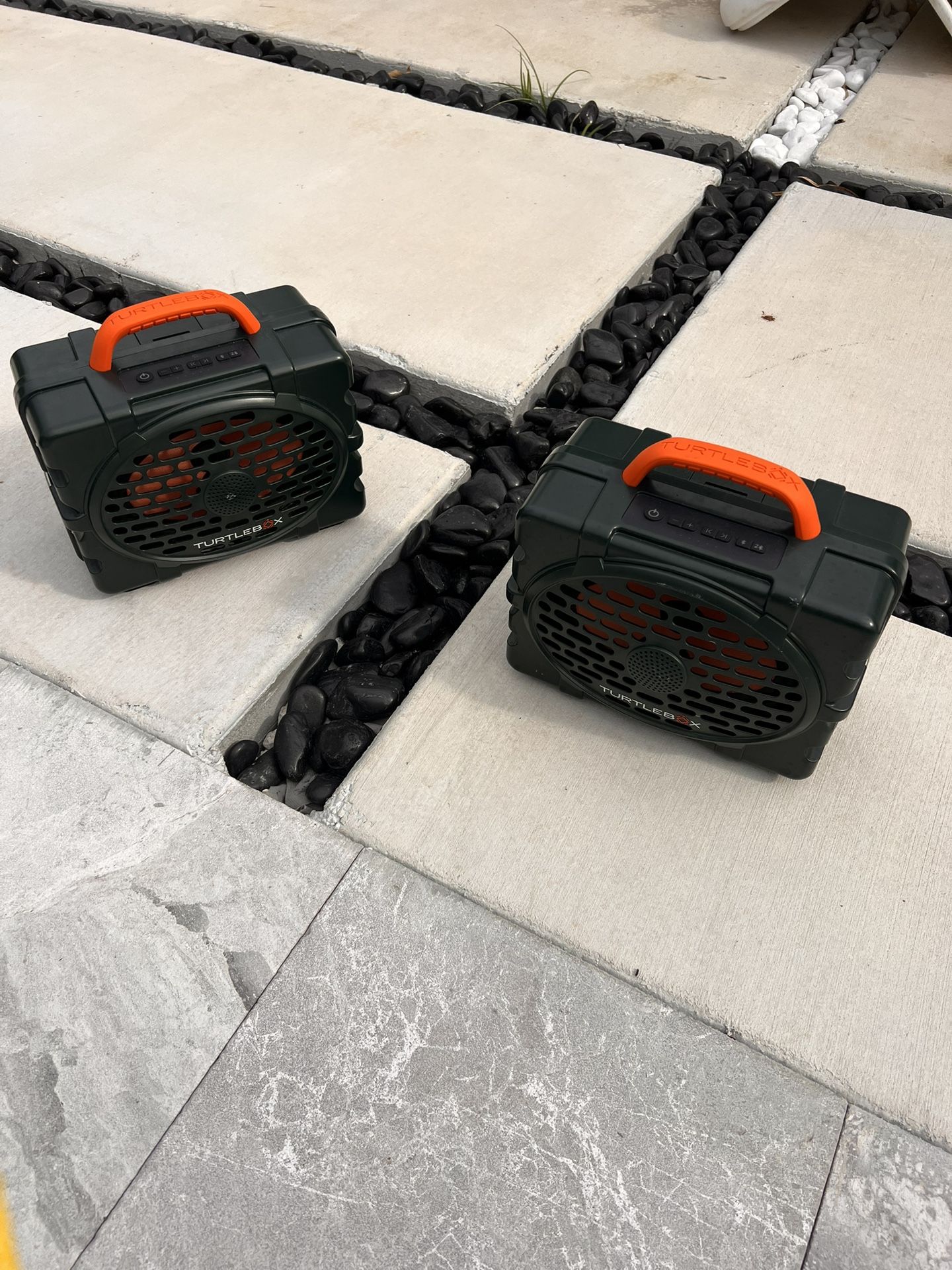 Turtlebox Bluetooth Speakers (2 ORANGE, 1 BLACK AVAILABLE)