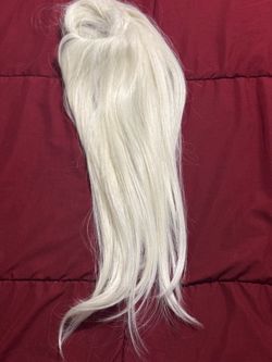 🤍 Platinum Blonde Ponytail Extension