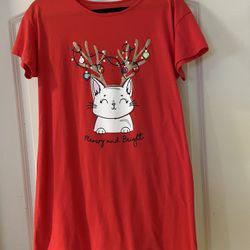 Size Small Cat Christmas Ladies Dress