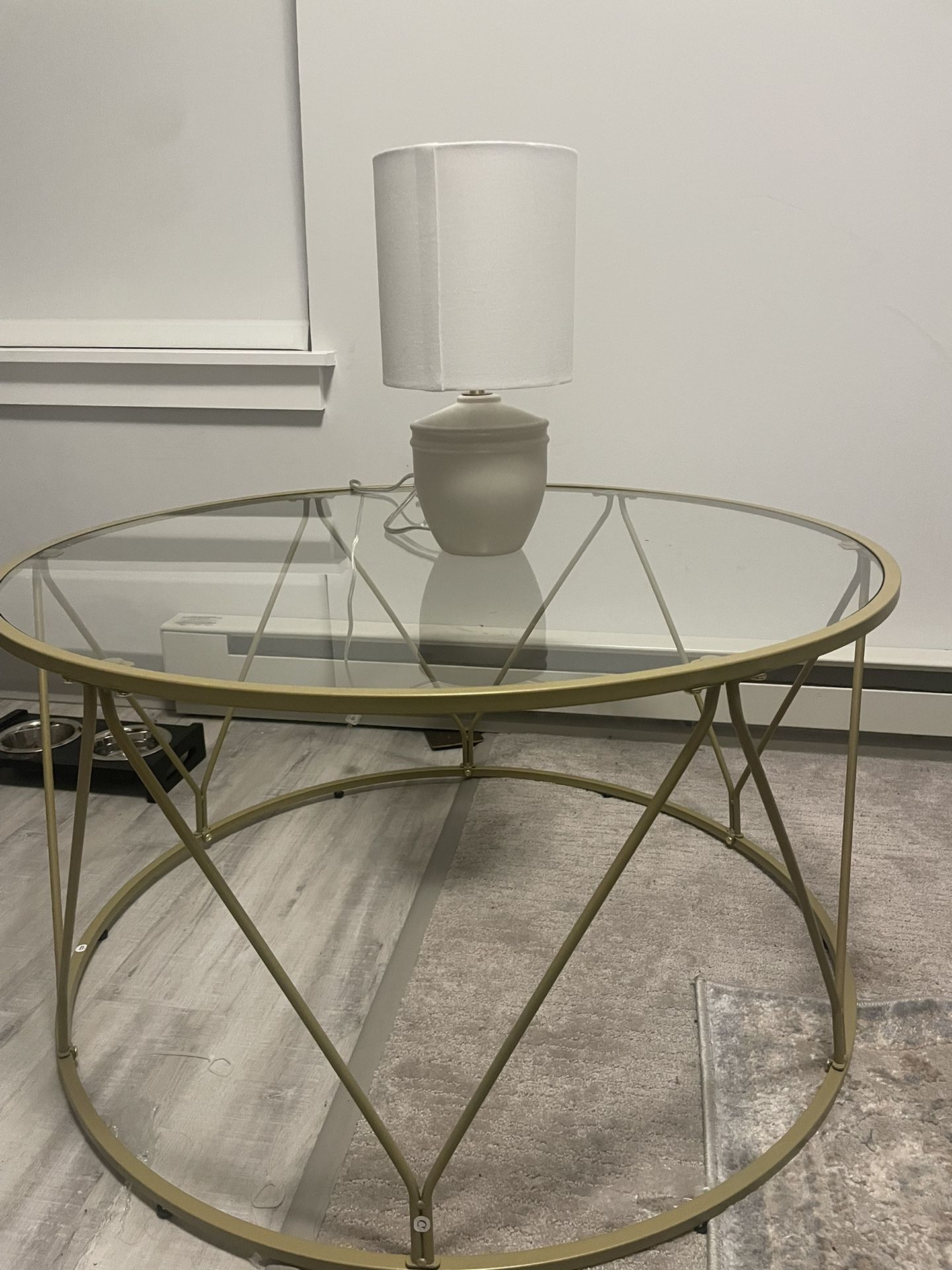 glass coffee table