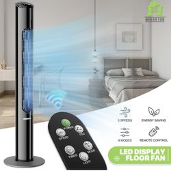 45" Tower fan 8 Speed - LED Bottom Night Light