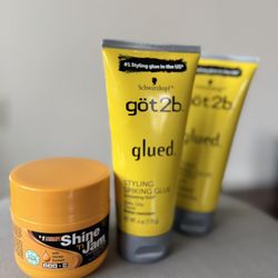 NEW 2 Got2be Glued Gel And 1 Edge Control 