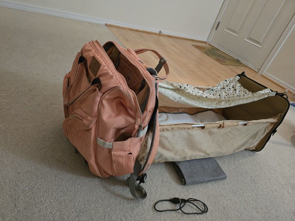 Diaper Bag With Changing Station 