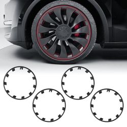 Model Y Wheel Rim Protector, 4 PCS 21 Inches for Model Y Performance Accessories 2020-2024, ABS Rim Hubcaps Cover Uberturbine Wheels Rim Protector (Gr