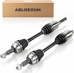Pair (2) Front CV Axle Shaft Assembly Compatible with Chevrolet Equinox & Fits for GMC Terrain 2010-2016 L4 2.4L, Driver and Passenger Side, Replace# 