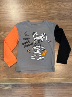 MICKEY, MINECRAFT Y MORE HALLOWEEN SHIRT SIZE S (6-7)
