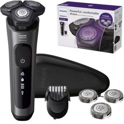PHILIPS Electric Shavers for Men, Rechargeable Wet/Dry Electric Shaver with SenseIQ Technology, Cord