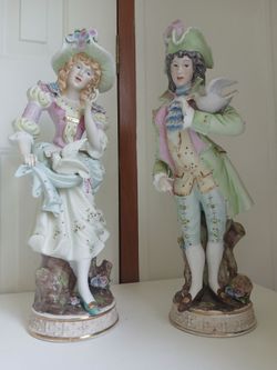 Vintage Porcelain Victorian Figurines