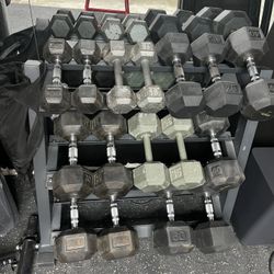Dumbbells And Rack
