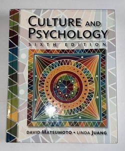Culture and Psychology 6th Edition