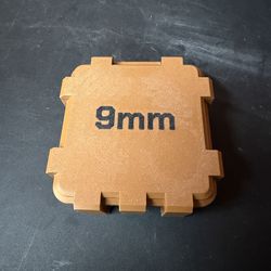 9MM AMMO STORAGE BOX 25 ROUND COMPACT RANGE STORAGE CARRY CASE PETG MATERIAL