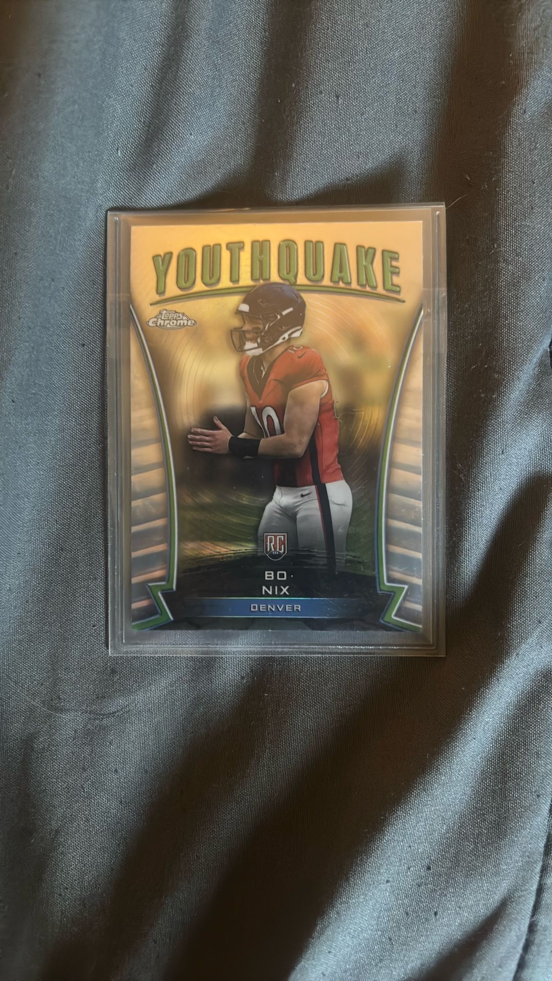 2024 Topps Chrome Bo Nix Youthquake Refractor
