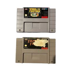 SNES Lot Of 2 Games Wheel Of Fortune Deluxe Edition & Family Feud cleaned Tested