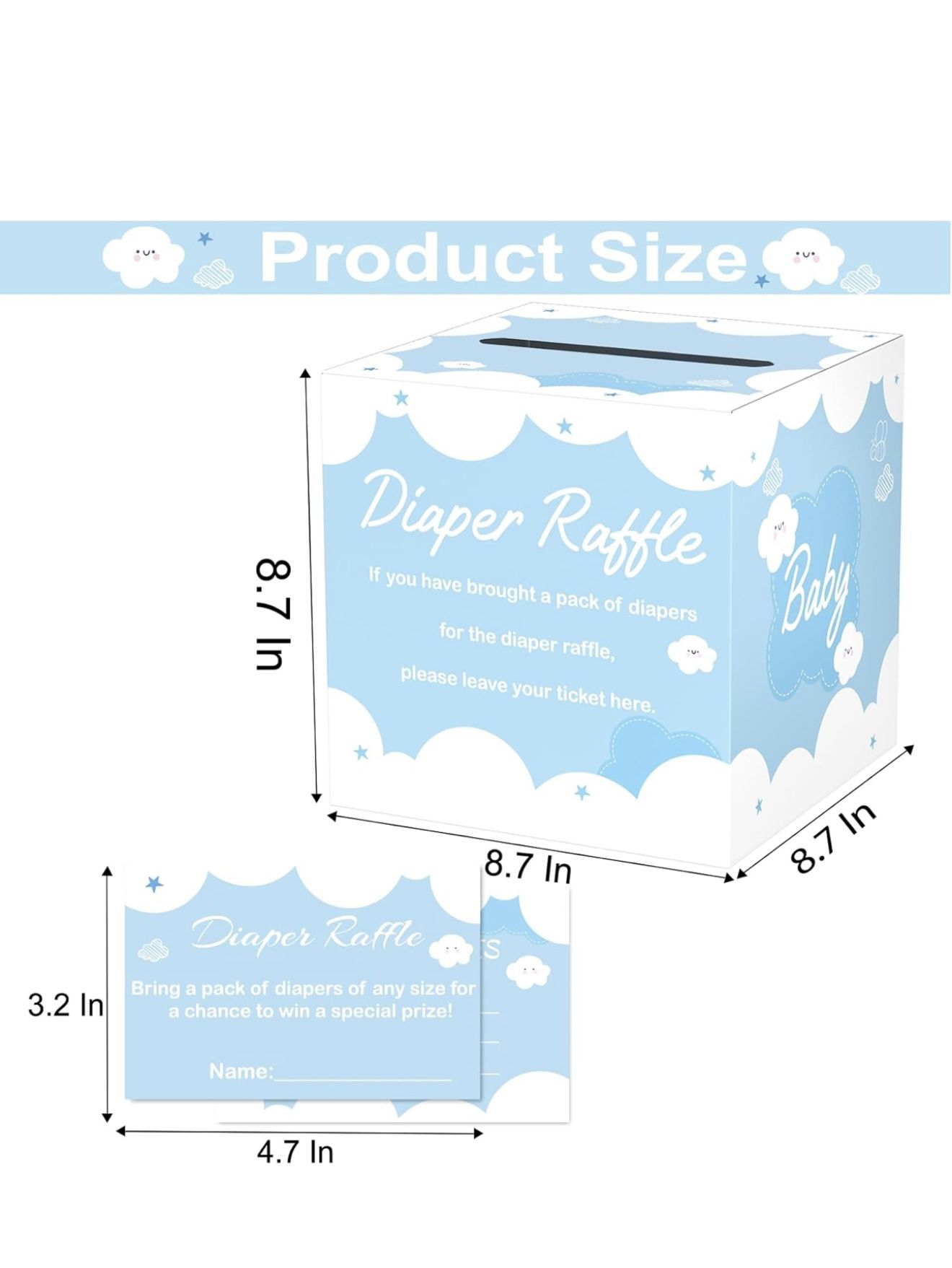 diaper raffle box / blue