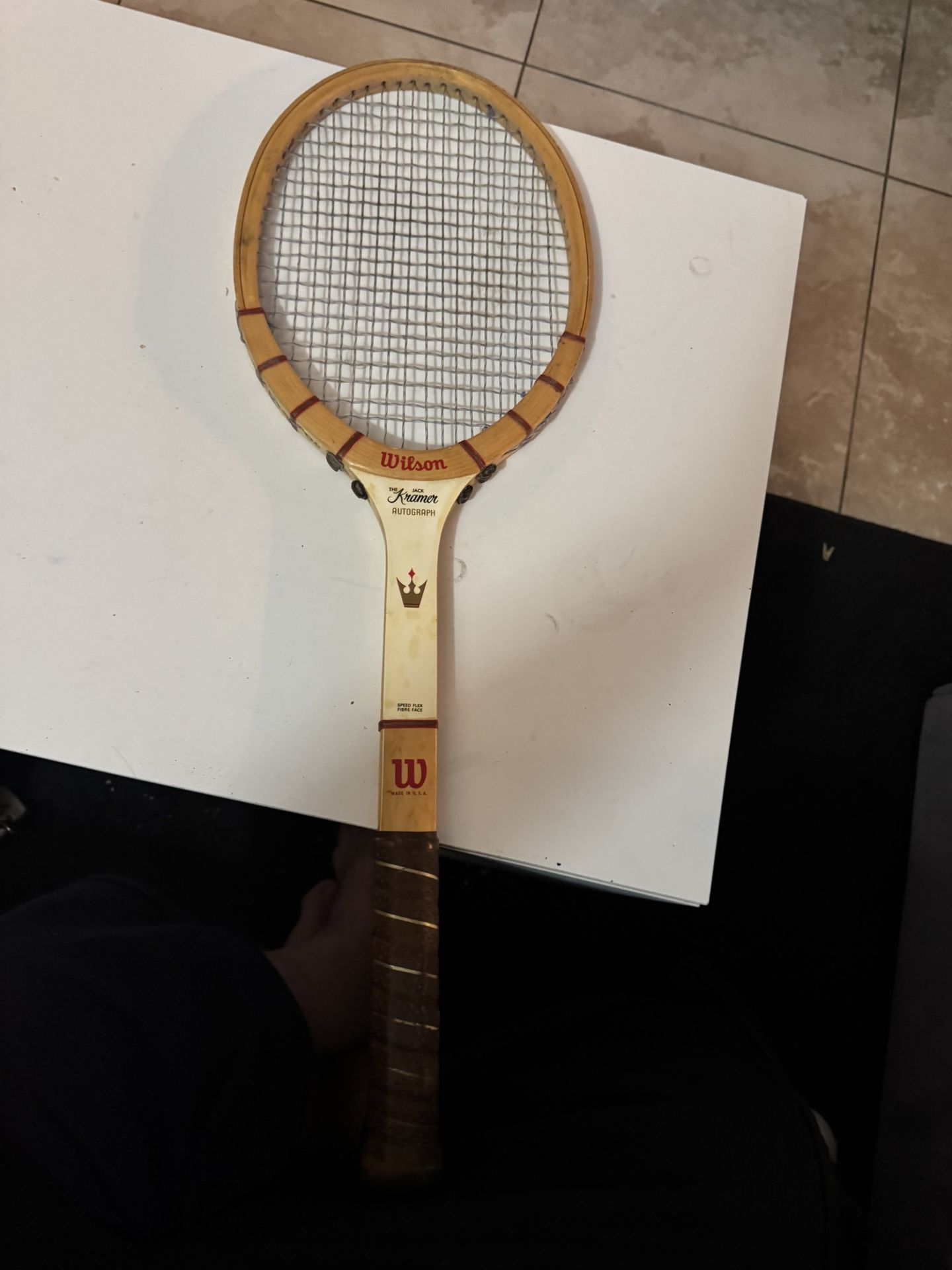 Wilson Tennis Racket With Clamp