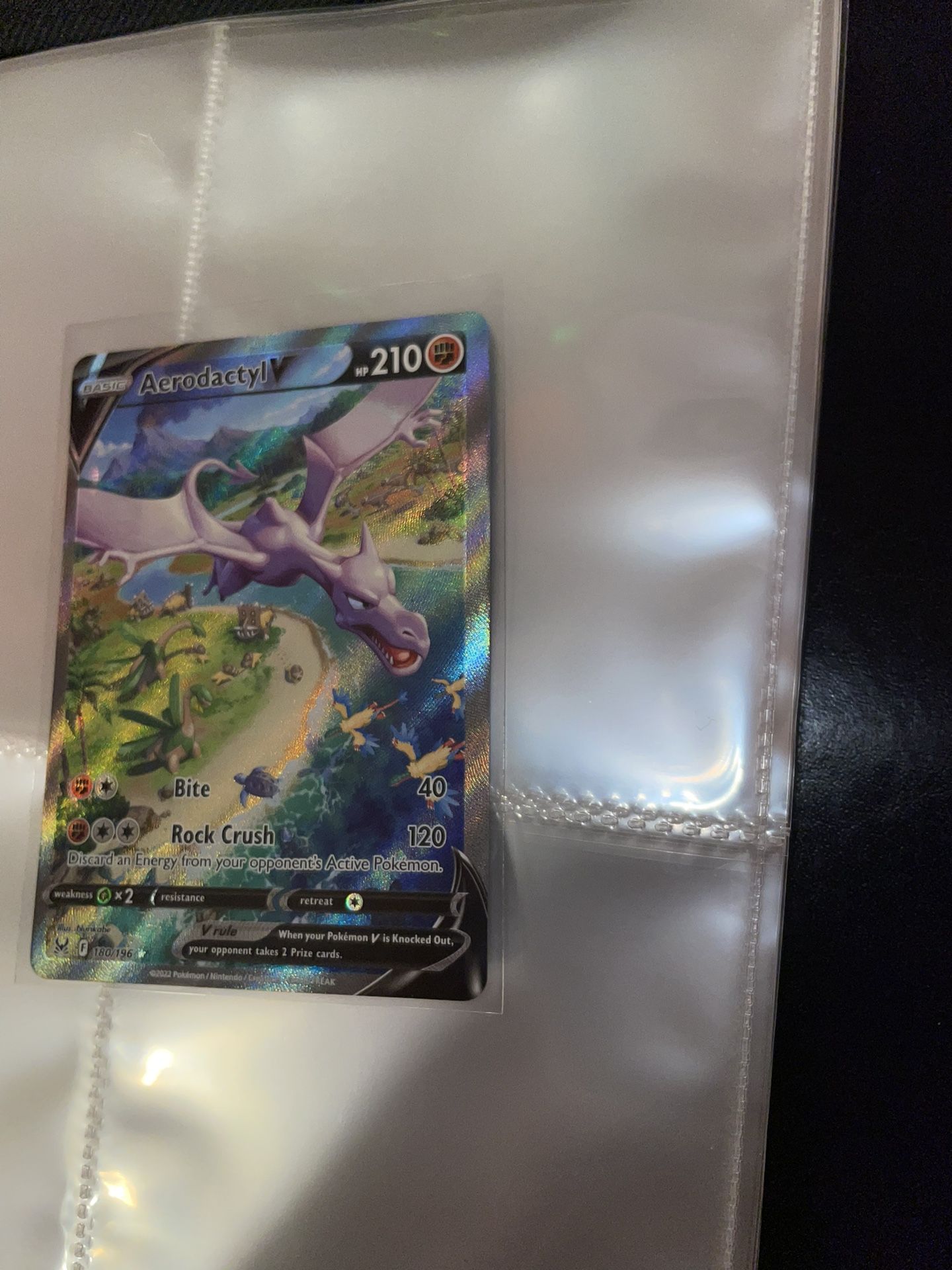 aerodactyl v secret art, nm