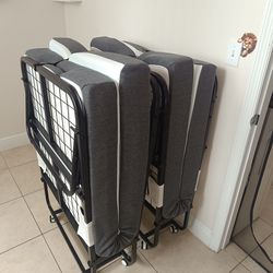 Foldable portable 2 side guest bed! MOVE OUT SALE!