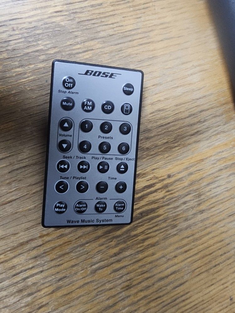 Bose Wave Miusic System  Remote