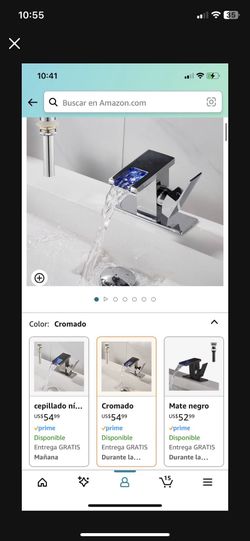 Moder Faucet With Led Light 3 Different Collies