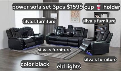 Sofas electricos nuevos con luz eld speakers and Bluetooth cup 🥤