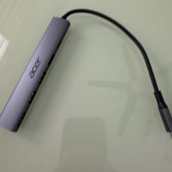 Acer 5 in 1 USB C Hub with 4K HDMI, 100W Power Delivery, 3 USB A Data Ports, USB C to HDMI Multiport Adapter for Laptop, PC, Tablet, MacBook Air, iPad