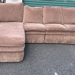 La-Z-Boy three-piece sectional with electric recliner