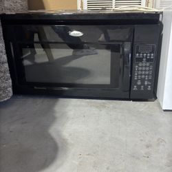 Whirlpool Black Microwave 