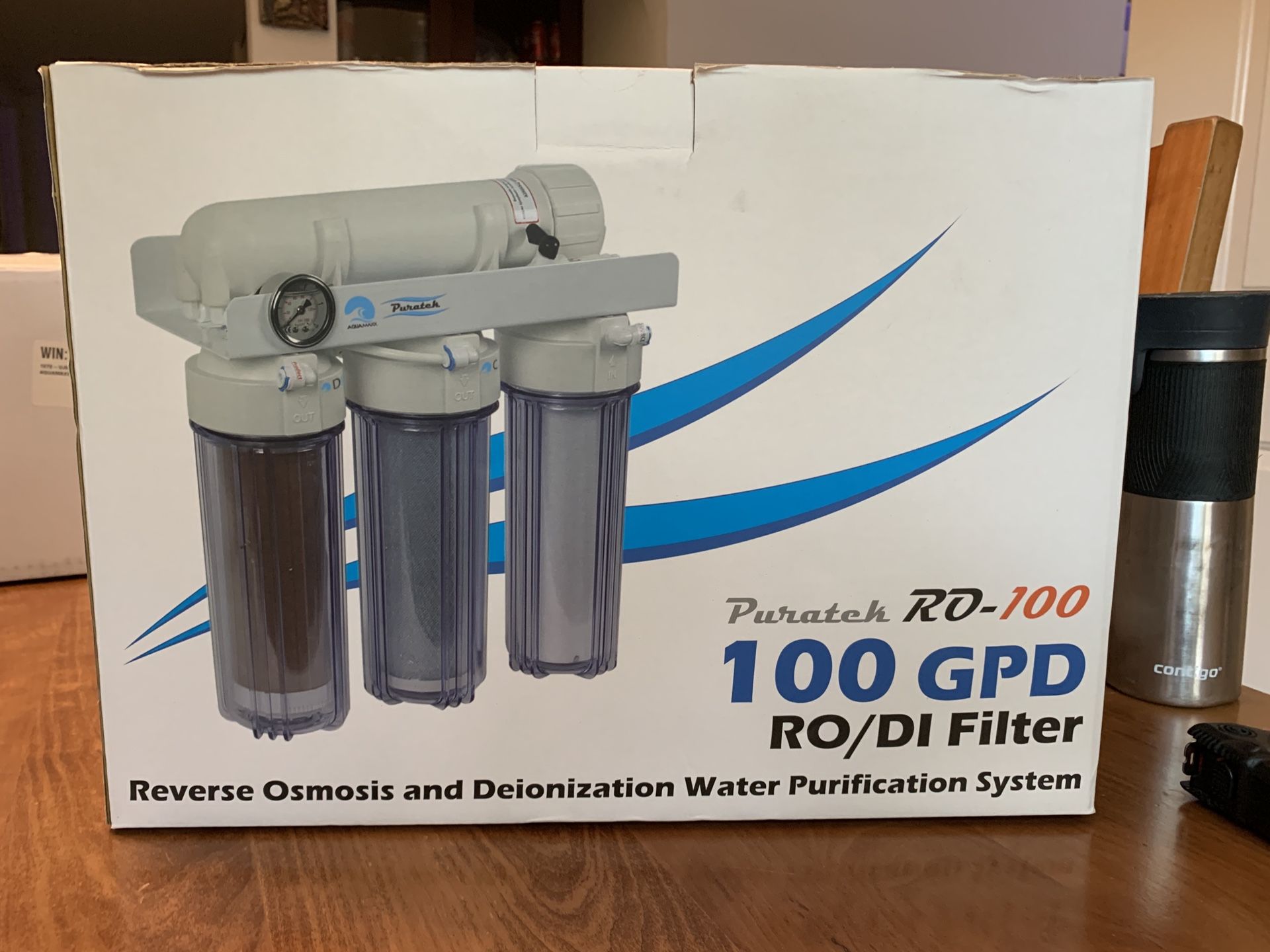 Aquamaxx puratek rodi filter with pressure gauge and flush valve