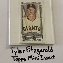 Tyler Fitzgerald Toronto Blue Jays 2nd Baseman Topps Short Print Mini Insert Card. 