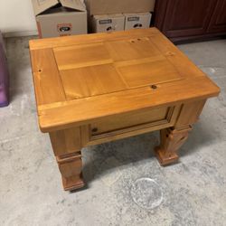 Solid Wood End Table