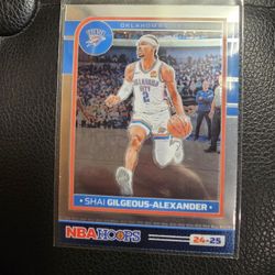 SHAI GILGEOUS ALEXANDER SGA THUNDER NBA HOOPS PANINI SPORTS CARD!