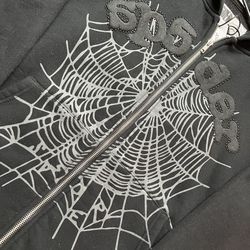 Sp5der Hoodie “ Studded Zip-Up “