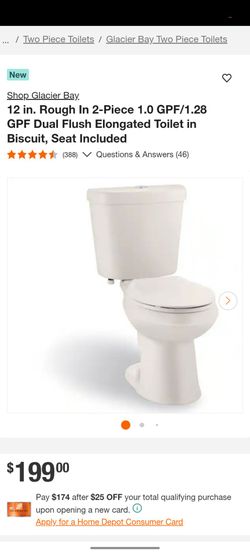 Glacier Bay enlongated toilet brand new