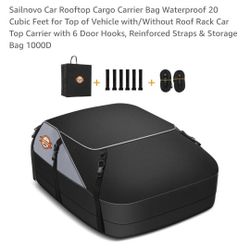 Sailnovo Car Rooftop Cargo Carrier Bag. 
