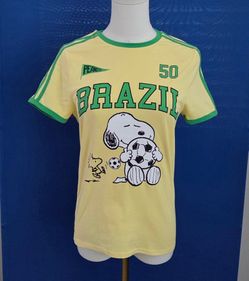 Snoopy Soccer T-shirt Womens SIZE S