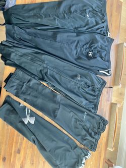 NIKE/Under Armour Youth XL BOYS BLACK SWEAT PANTS LEGGINGS