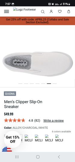 Brand New White Canvas Lugz