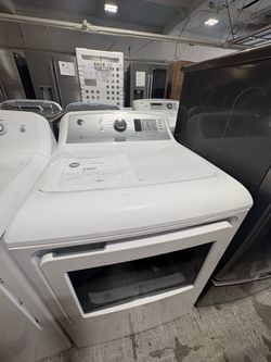 GE White Front-Load Electric Dryer