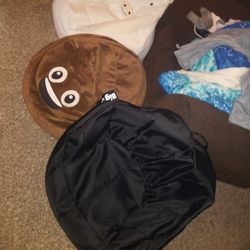 3 Bean Bag Chairs 