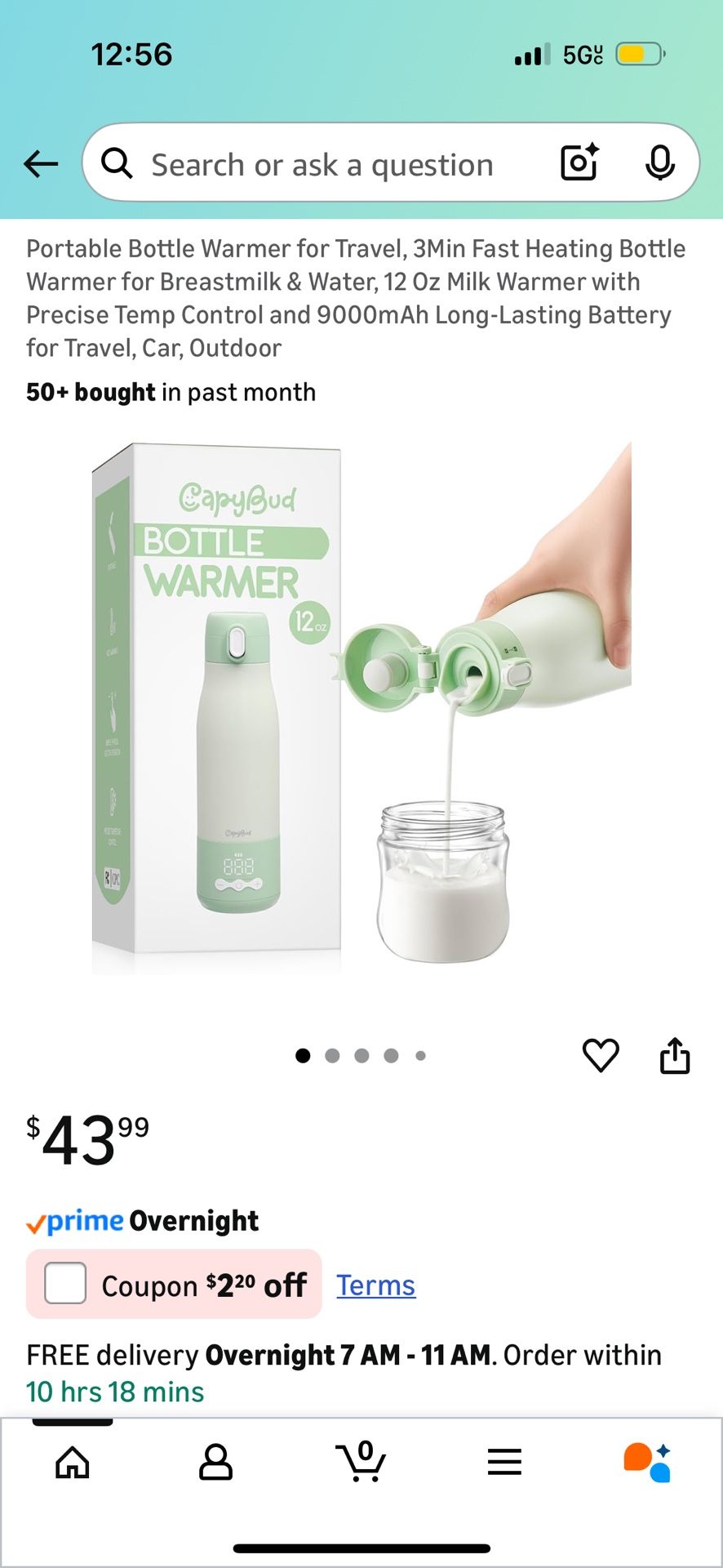 Capybud Bottle Warmer.