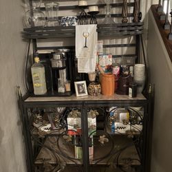 Wrought Iron Custom Made Baker Wine Rack