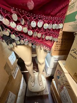 Mannequin torso below display