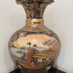 Large Vase And Large Oval Bowl