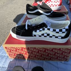 Checkered vans 10.5 NEW