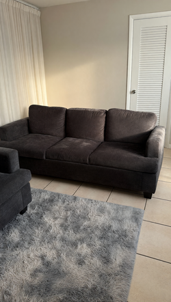 New Gray Living Room Set with 3 Dining Chairs - Pompano Beach, FL
