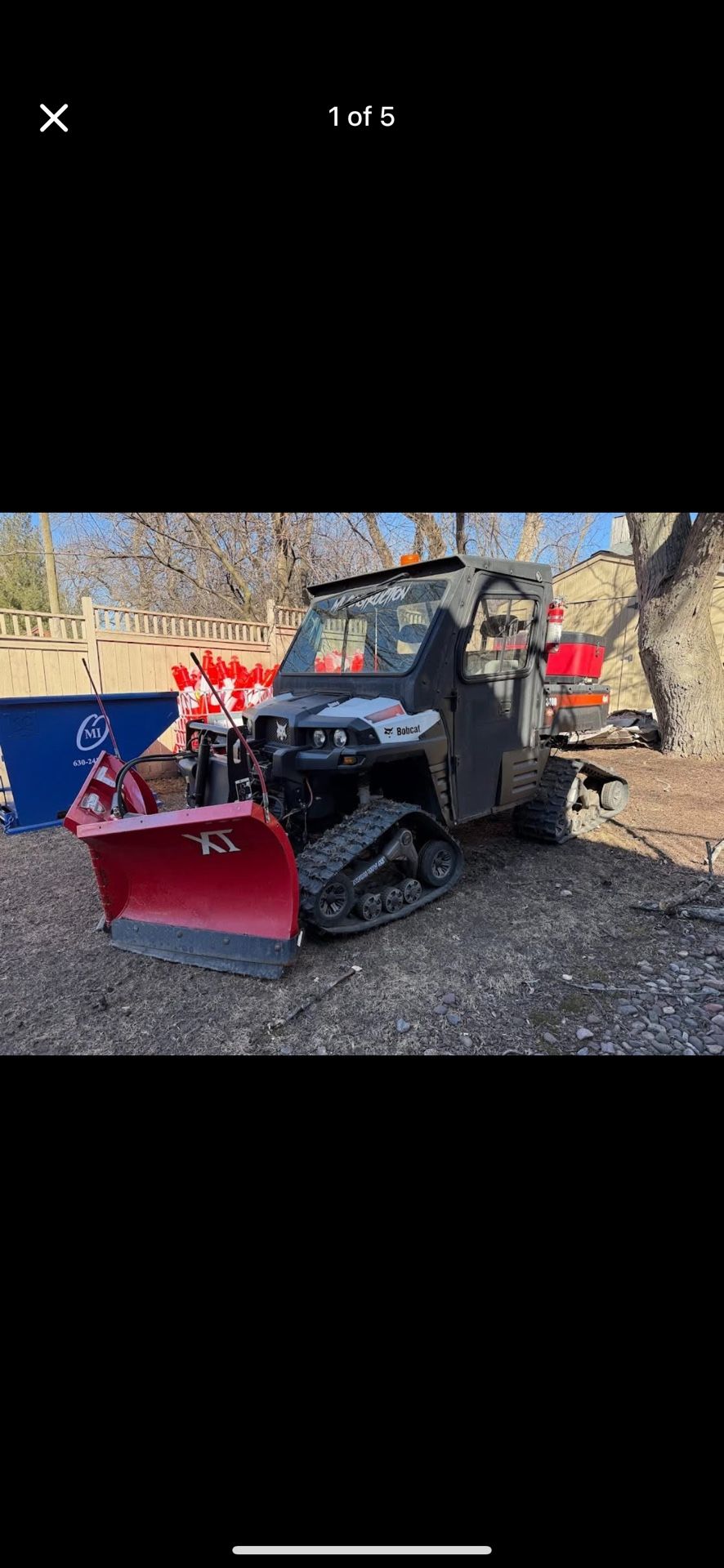 2014 Bobcat UTV With Plow And Salt Spreader