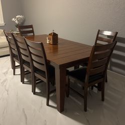 Dining Table With 6 Chairs And Bench