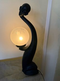 MCM abstract table lamp  vintage